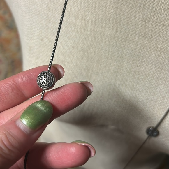 Brighton Long Silver Necklace - possible to double - Picture 4 of 5